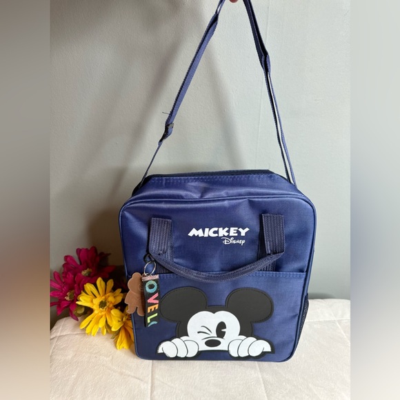 New Mickey Cartoon 3Way Multi-Functional Book Bag, Shoulder Bag & Hand Tote Bag - Picture 2 of 11
